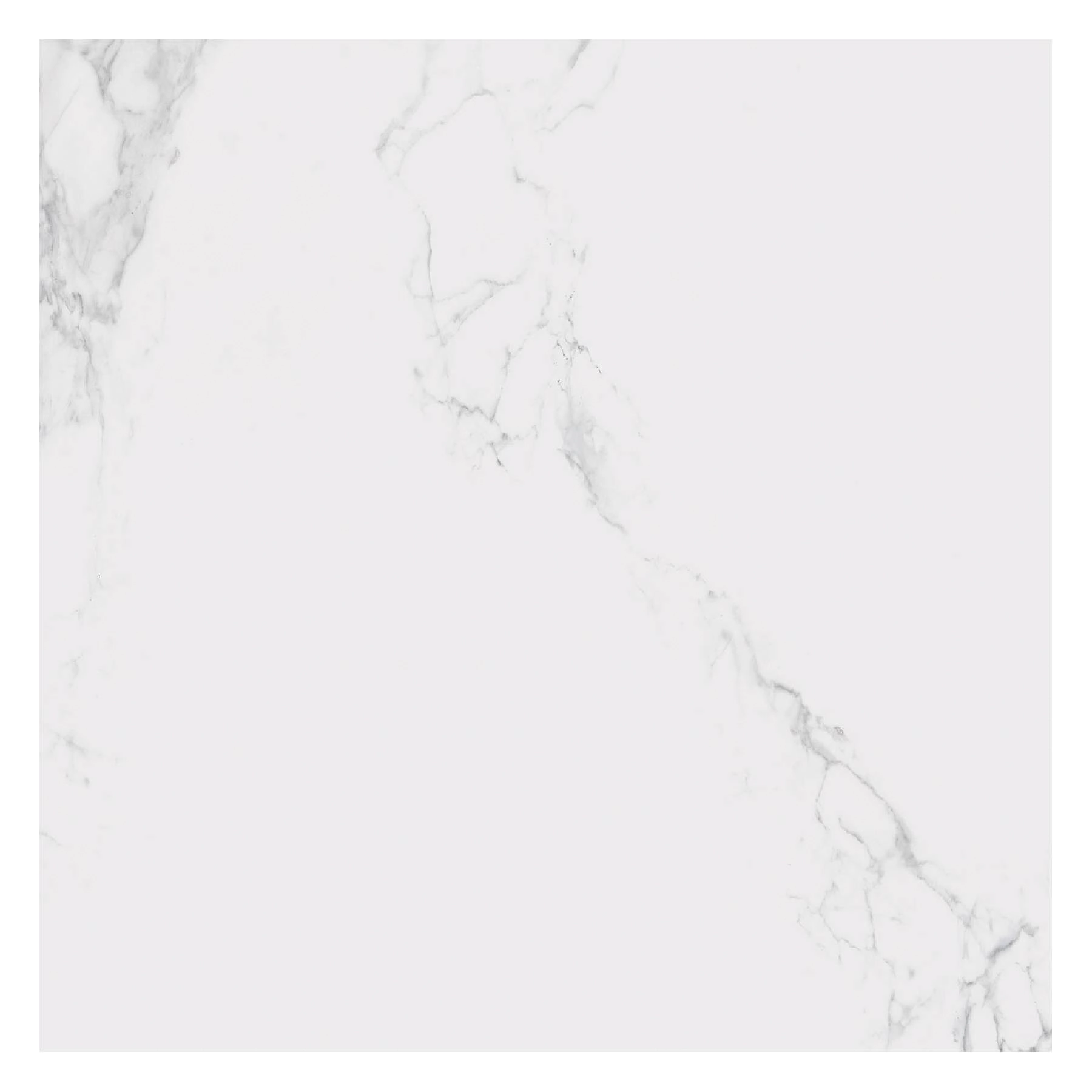 Porcelanato Marmorizado Polido Borda Reta Interno 84x84cm Nuage Branco Elizabeth