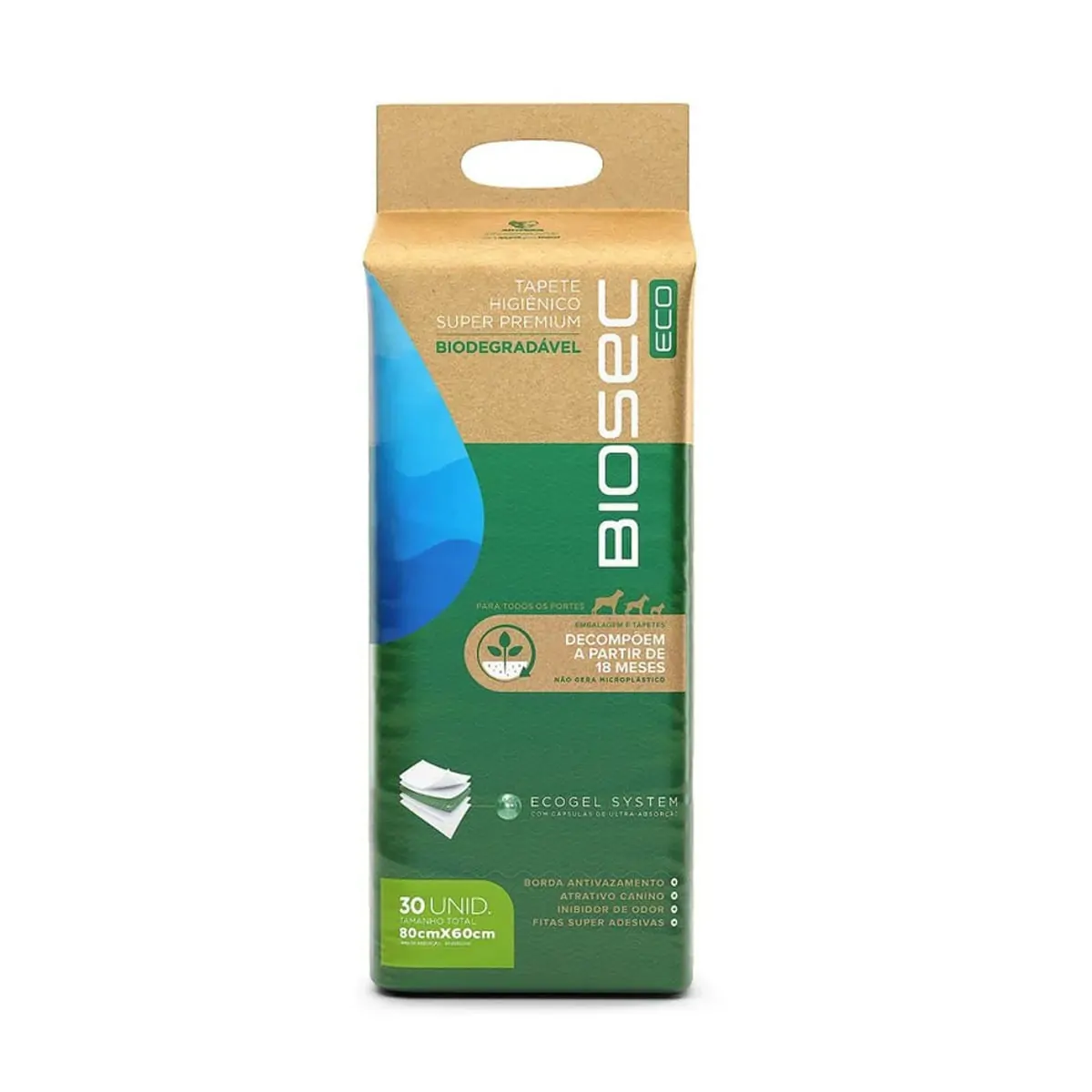 Tapete Higienico Biosec Eco 80x60 C30 M
