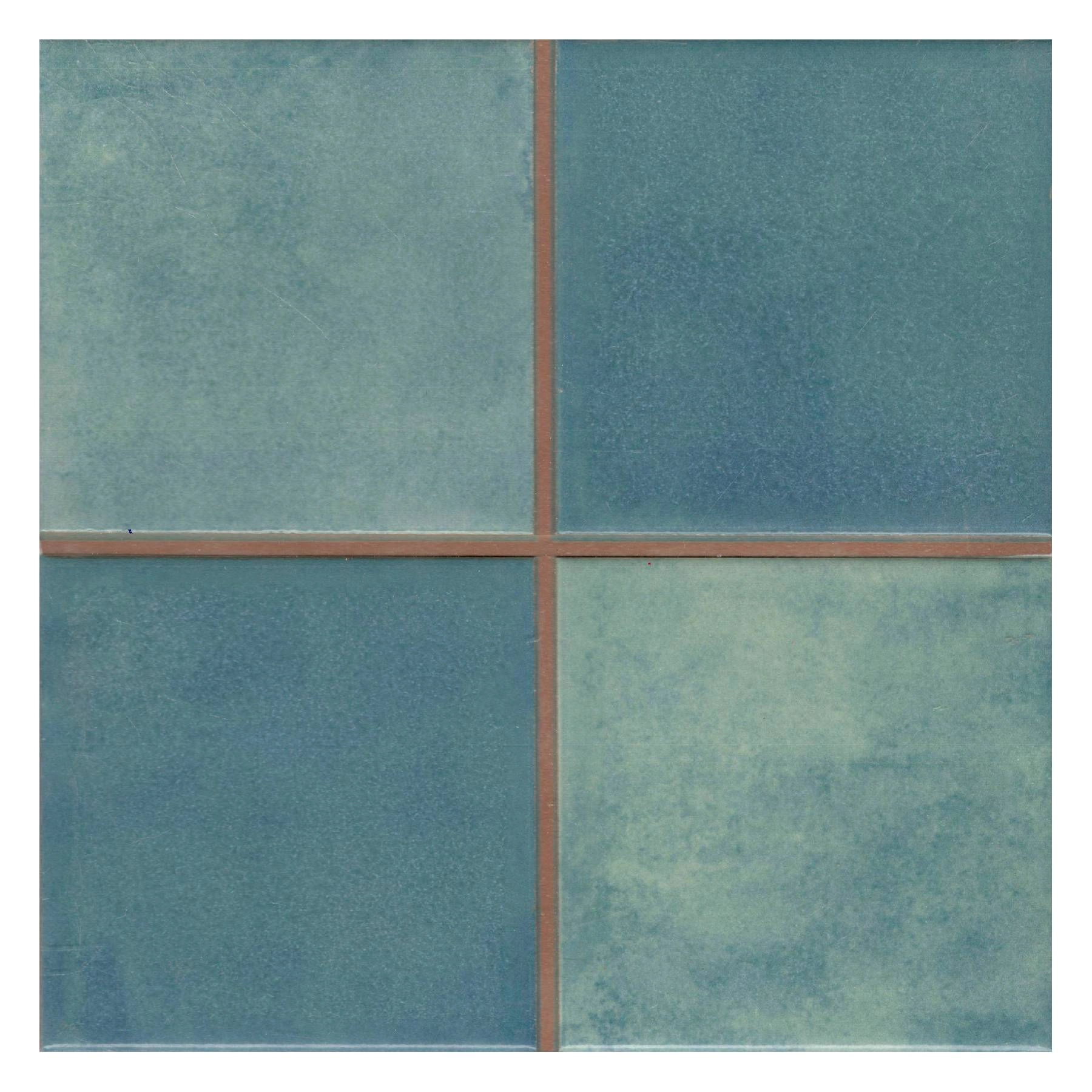 Revestimento para Piscina Texturizado Brilhante 20x20cm Borda Arredondada Guache Folha Pierini
