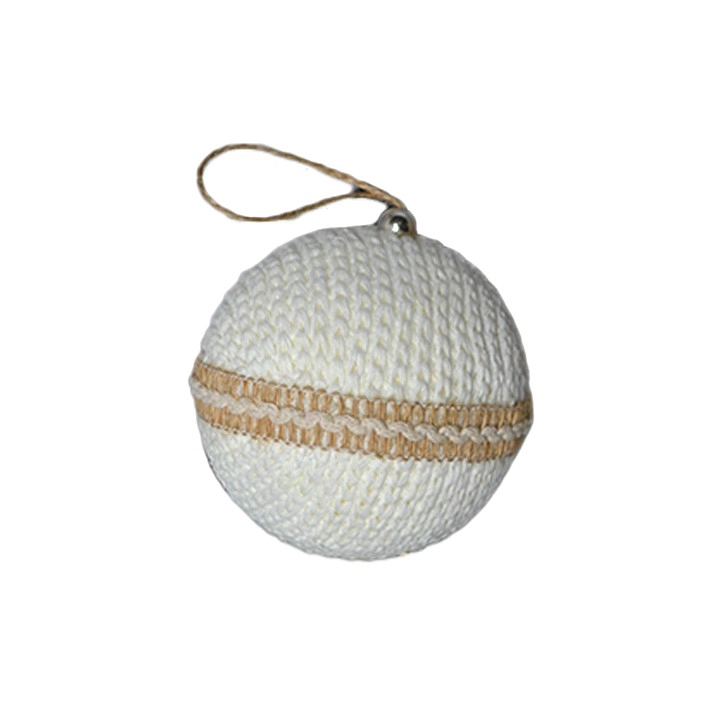 Bola Natal Branca 10cm Bd2685 Tok Da Casa