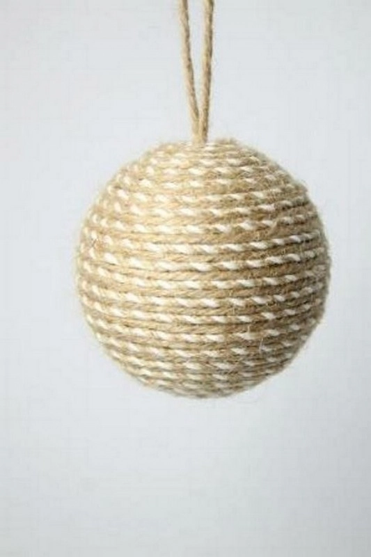 Bola Natal Natural 8cm 3un Bd1366 Tok Da Casa