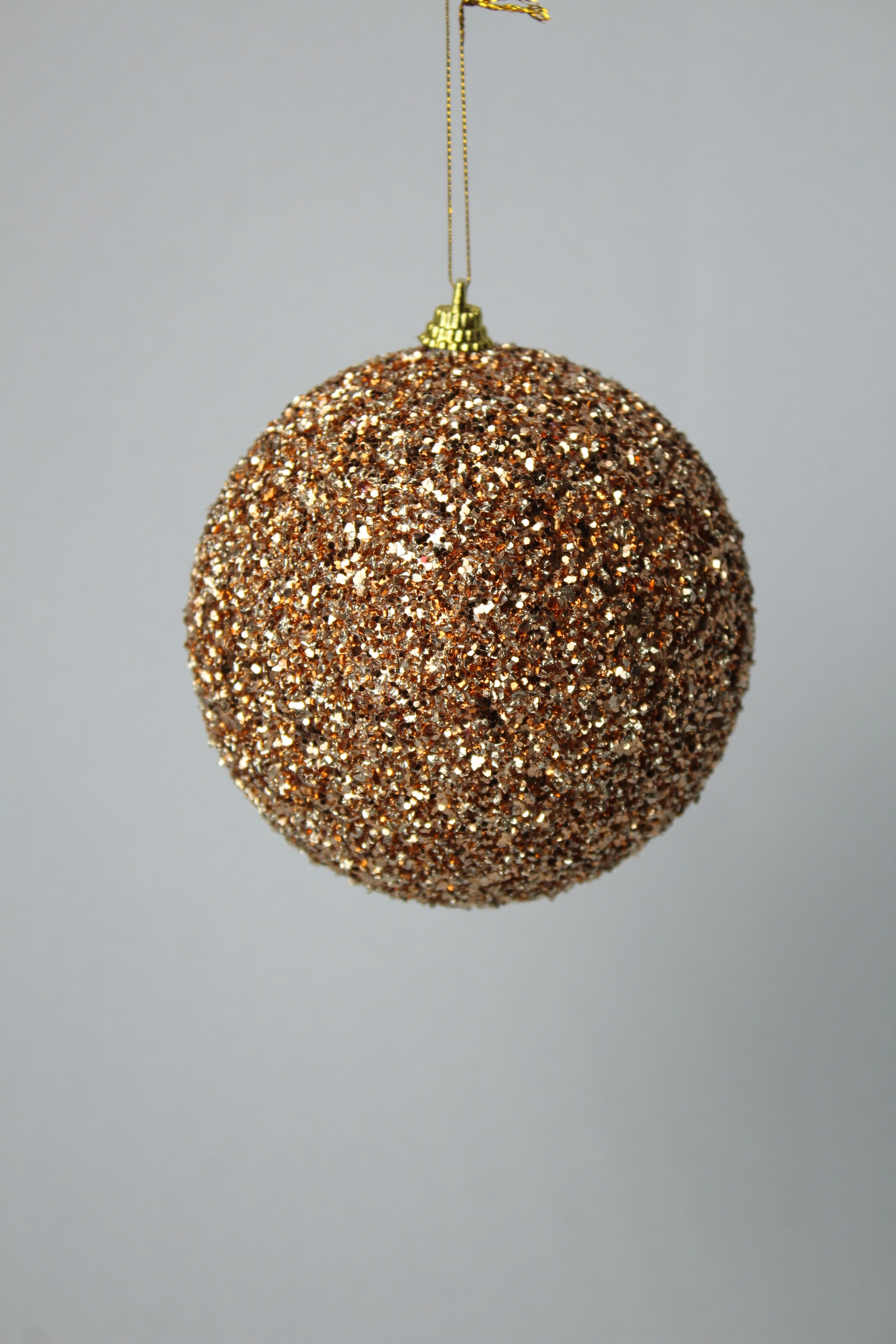 Bola Natal Cobre 10cm 3un Bd1416 Tok Da Casa