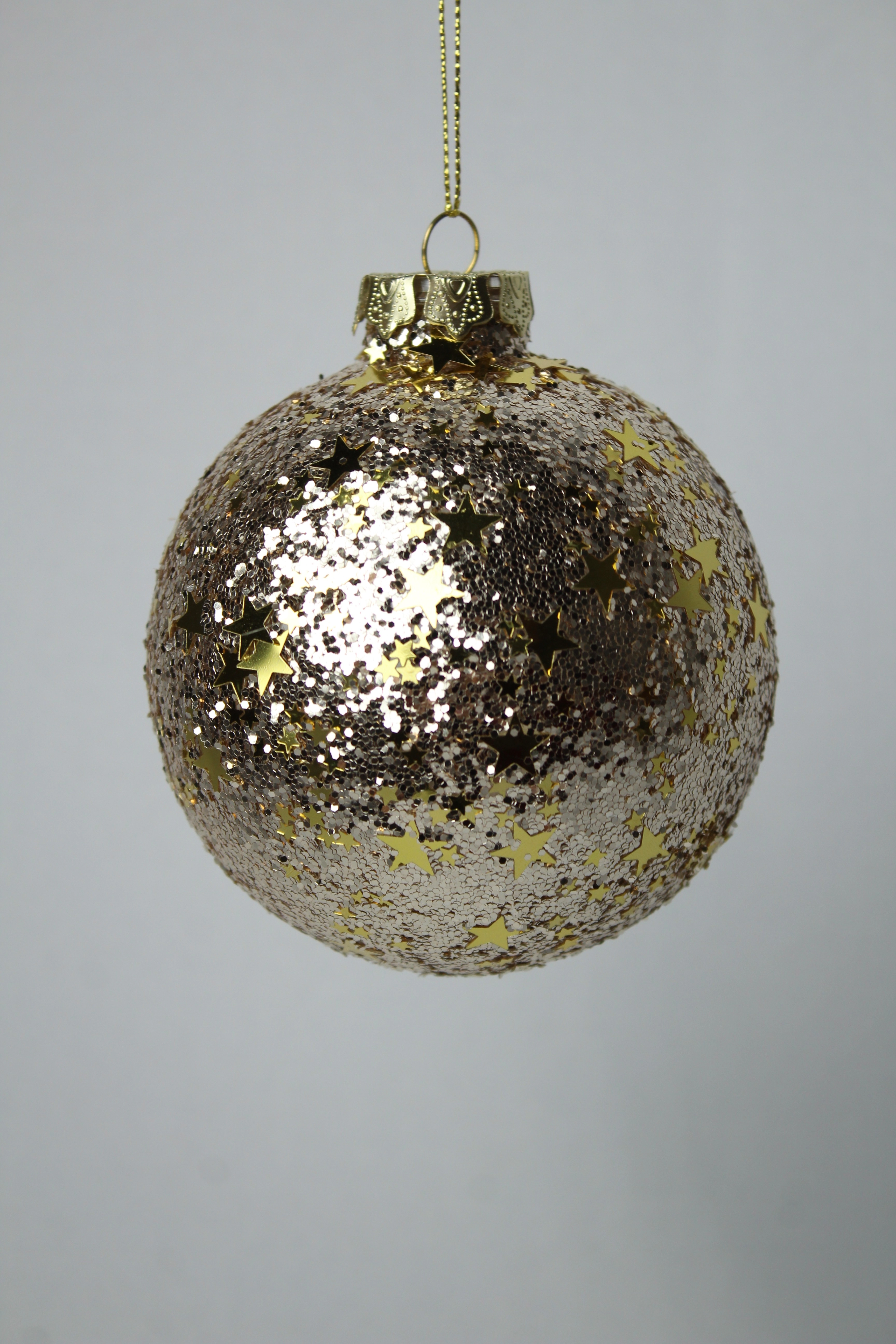 Bola Natal Dourada 8cm 3un Bd1461 Tok Da Casa