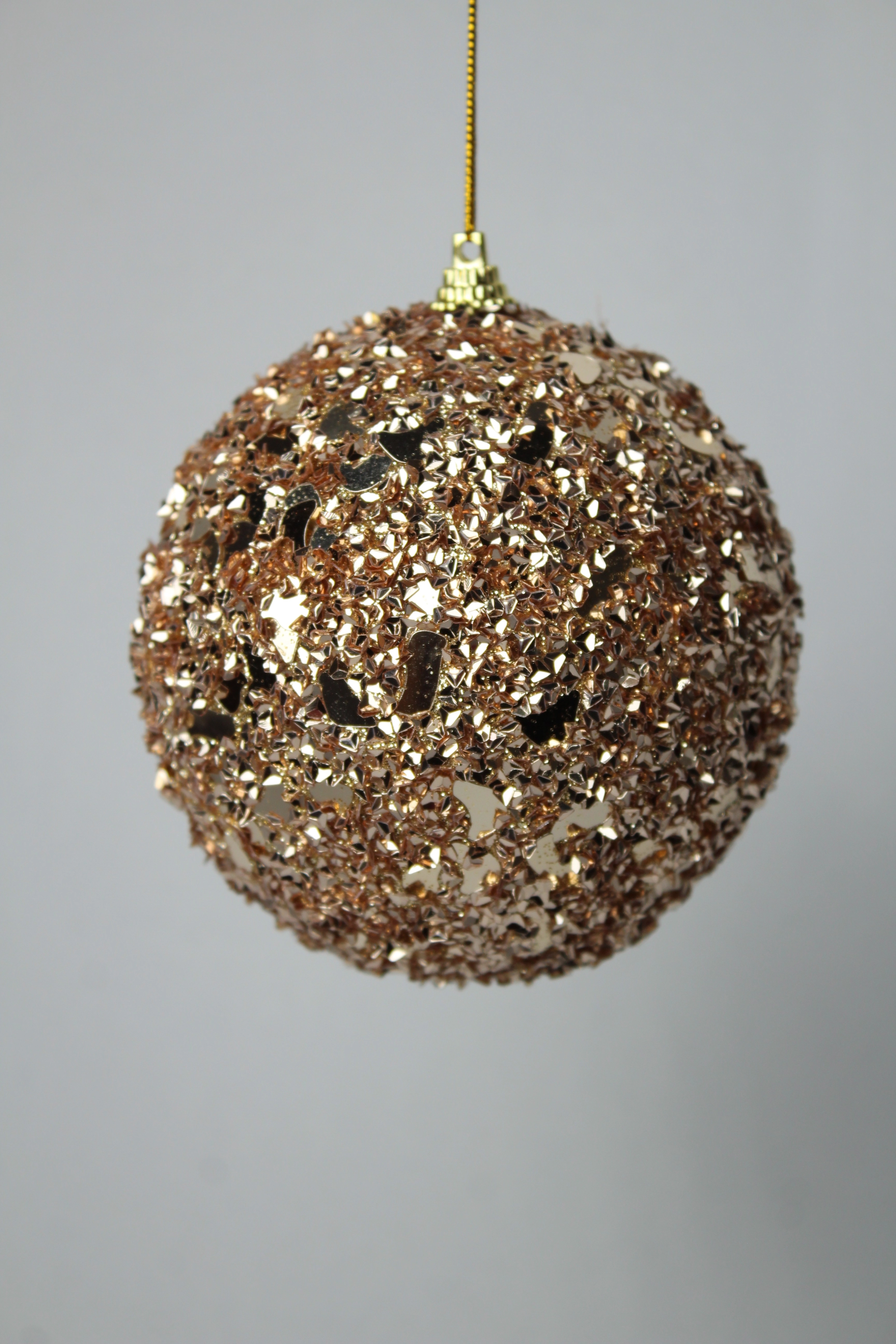 Bola Natal Dourada 8cm 3un Bd1956 Tok Da Casa