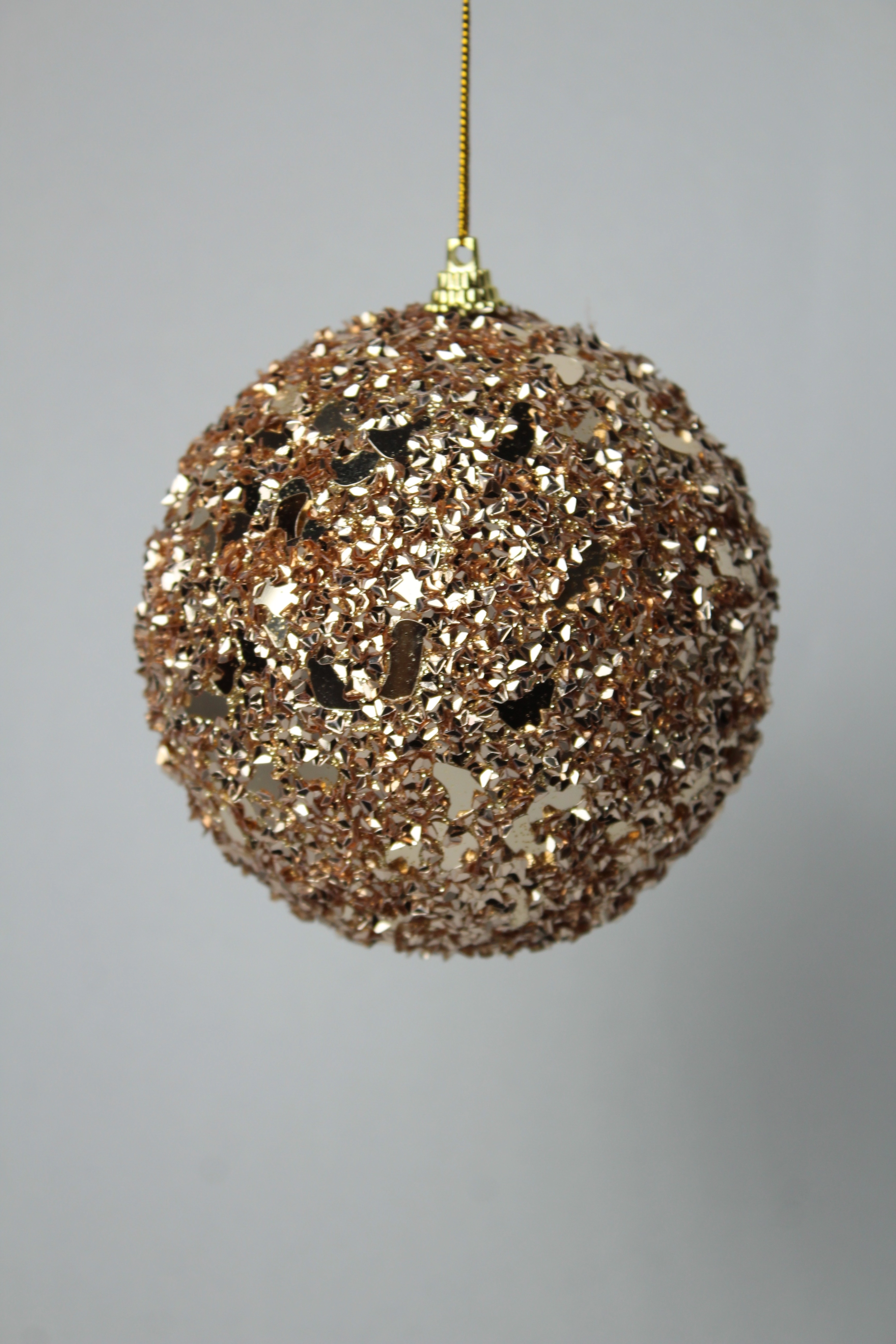 Bola Decorada Dourada 10cm 3unbd1957 Tok Da Casa