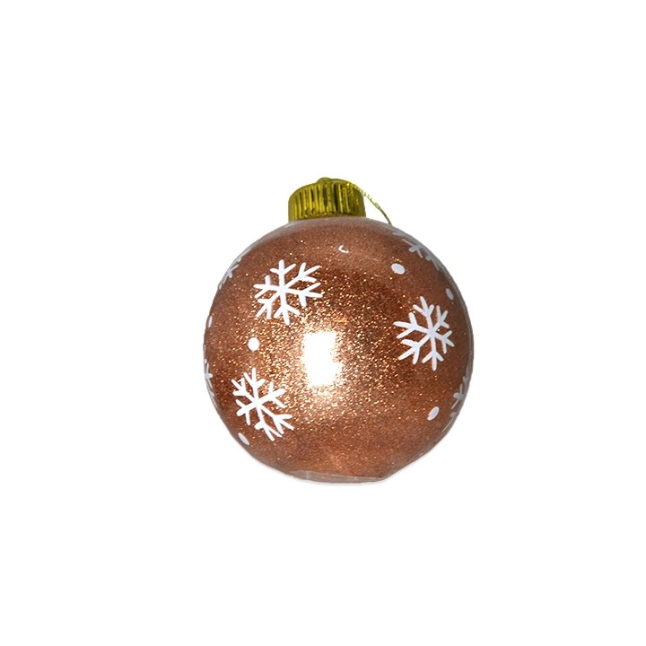 Bola Natal Champanhe 10cm Bd2906 Tok Da Casa