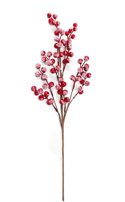 Galho Luxe Vermelho 50cm En227 50 Tok Da Casa
