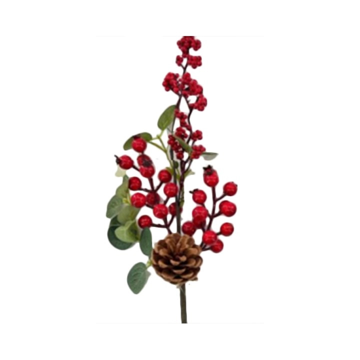 Galho Berry Vermelho 50cm En1593 Tok Da Casa