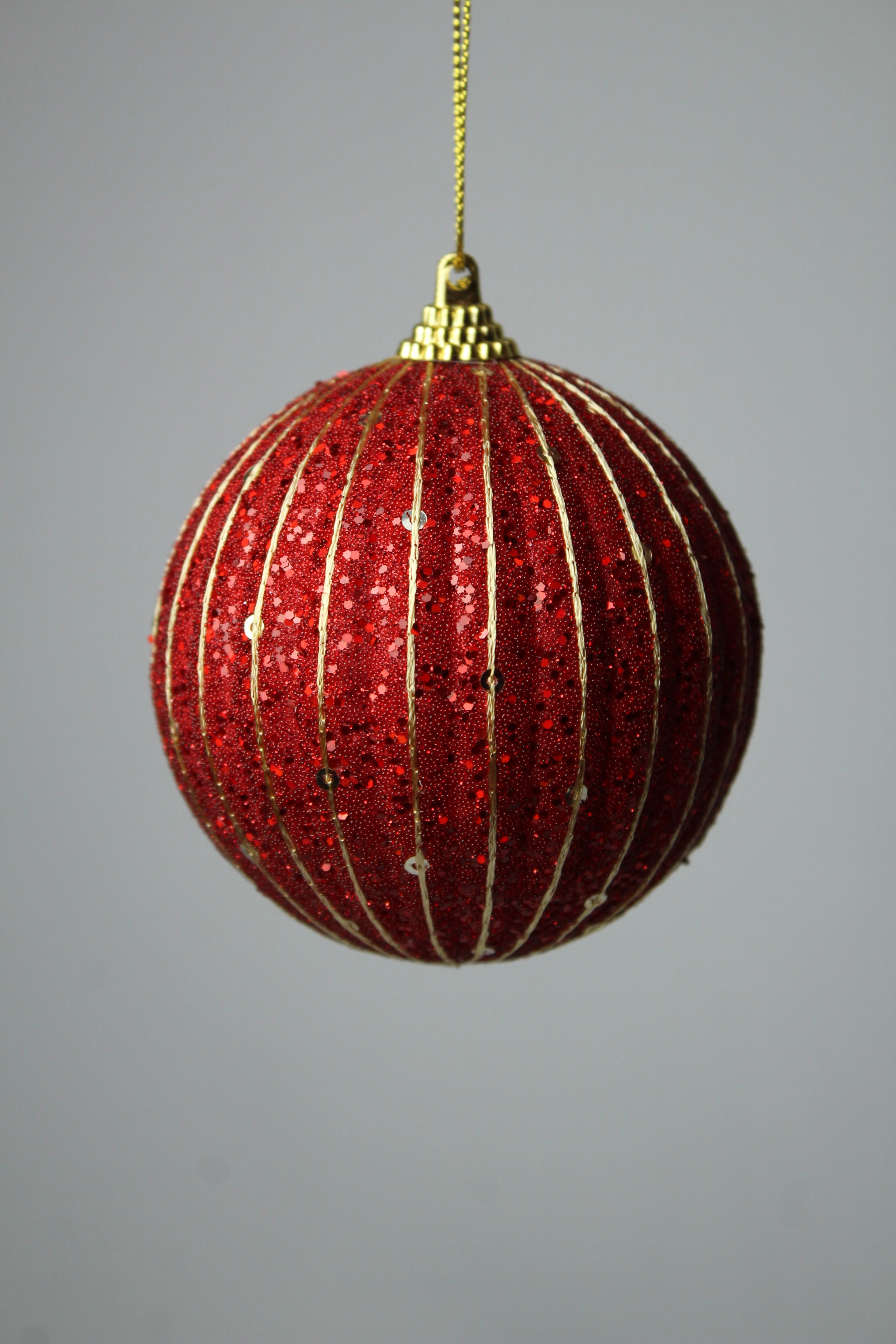 Bola Natal Vermelha 10cm 3un Bd683 Tok Da Casa