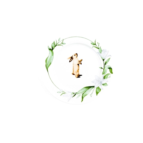 Prato Decorativo Pascoa Raso 19cm Mp118 Tok Da Casa