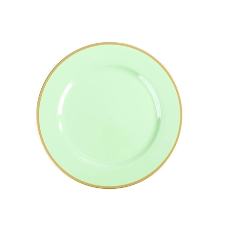 Prato Decorativo Verde 33cm Mp143 Tok Da Casa