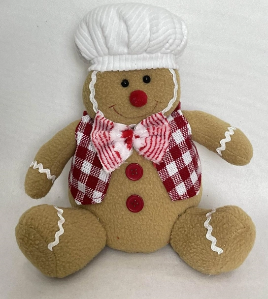 Boneco Gingeer Sentado Vmbr 20x10x27cm Bt1695 Tok Da Casa