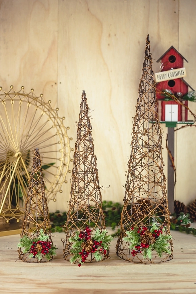 Arvore Berry Decorativa Nt 406080cm 3un Dg901tok Da Casa