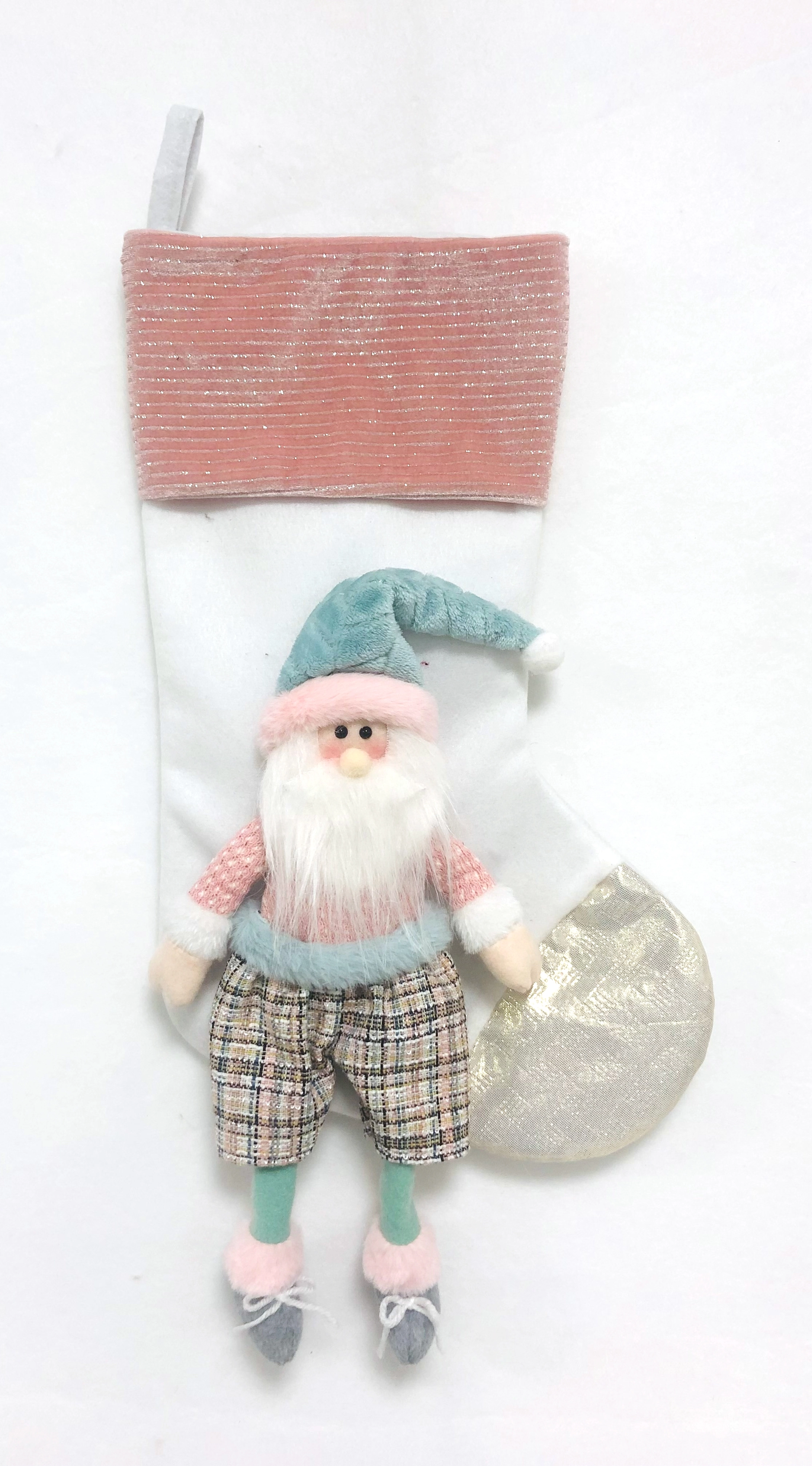 Meia Papai Noel Rsaz 53cm Bt1742 Tok Da Casa