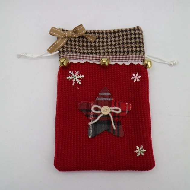 Saquinho Natal Vermelho 17cm Bt1814 Tok Da Casa
