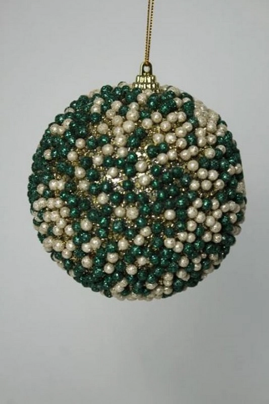 Bola Natal Verde 10cm 3un Bd1260 Tok Da Casa