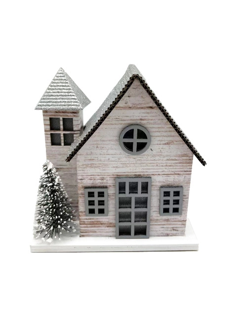 Casinha Decorativa Led 12x6x10cm Dg1219 Tok Da Casa
