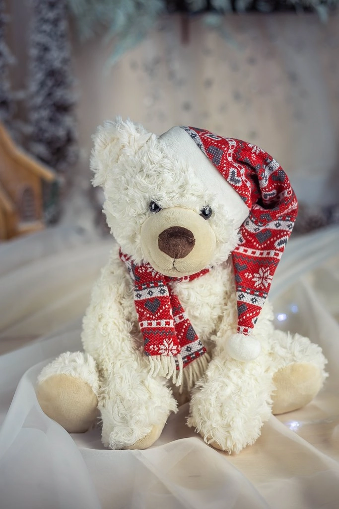 Urso Sentado Br 34x25x36cm Bt1120 Tok Da Casa