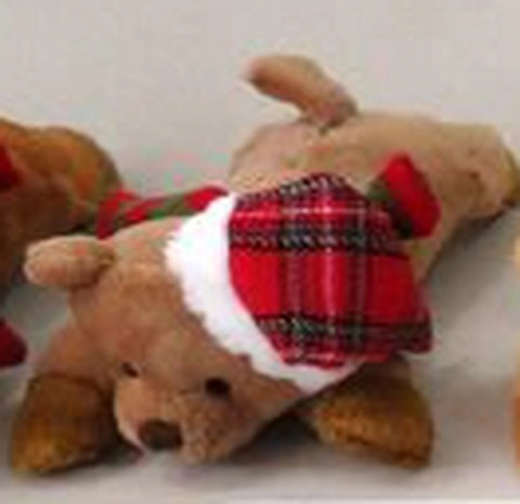 Cachorro C Gorro Deitado Mr 15cm Bt1921 Tok Da Casa