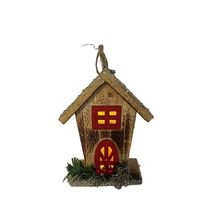 Casinha Nevada Led 15cm Ca092 Tok Da Casa
