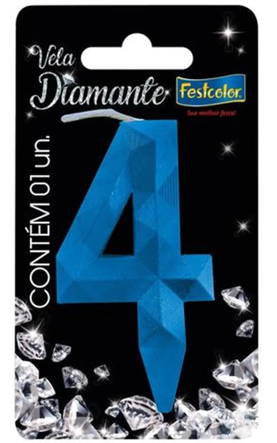 Vela Diamante Azul N 4 Fes