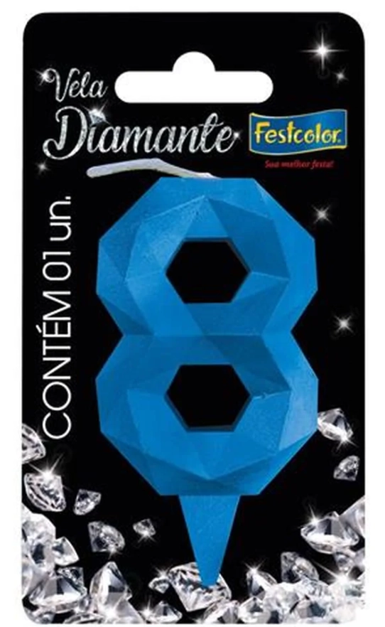 Vela Diamante Azul N 8 Fes