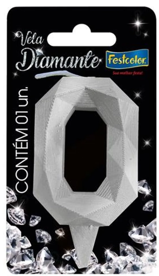 Vela Diamante Prata N 0 Fe