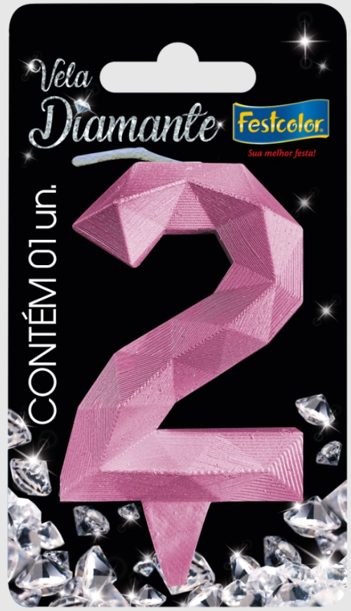 Vela Diamante Rosa N 2 Fes
