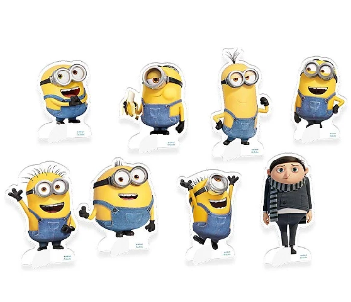 Decoração De Mesa Minions 2 Festcolor 8un