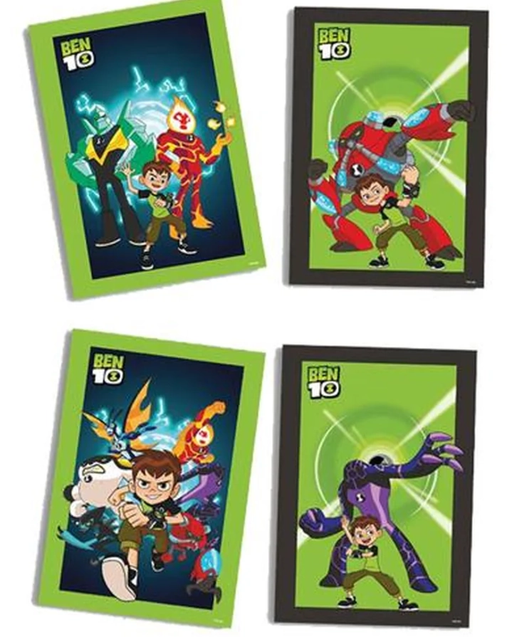 Quadros Decorativos Ben 10 C/4un