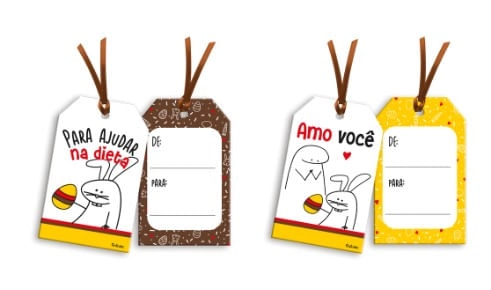 Tag Moldura Pascoa Flork Festcolor 8un