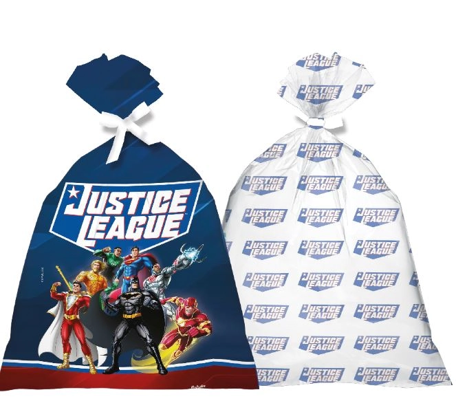 Sacola Plastica Liga Da Justica New C/8 Festcolor