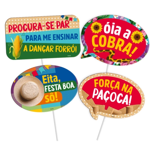 Placas Diver Junina Trad 4un 111067 Festcolor