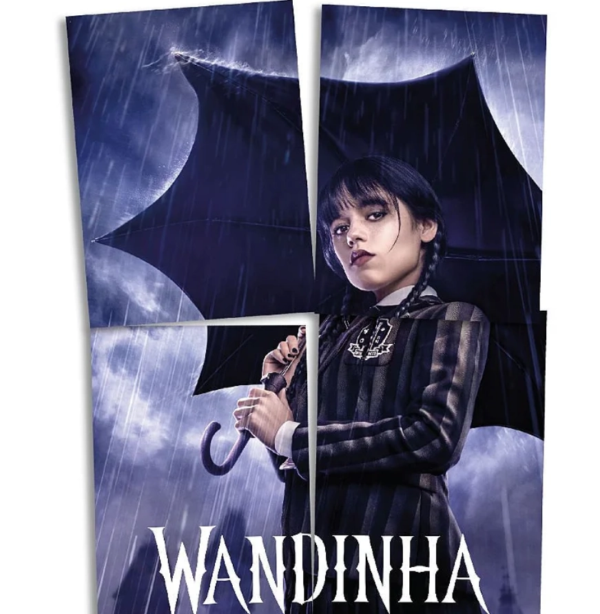 Painel 4 Laminas Wandinha Un 111126 Festcolor