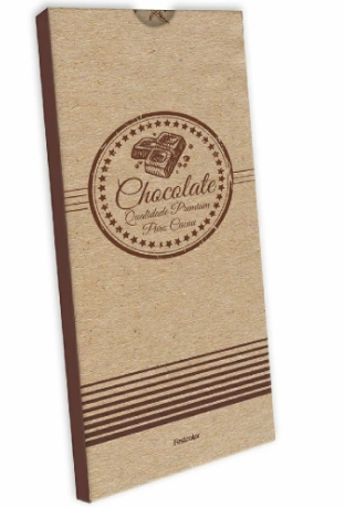 Festcolor Cx. Barra De Chocolate Pascoa Puro Cacau 01x10