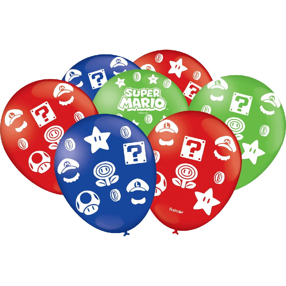 Balao Imp. Especial Super Mario 25un 112419 Festcolor