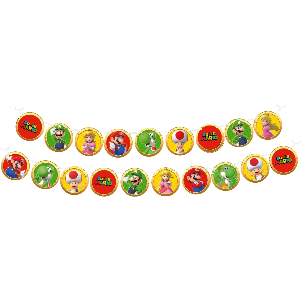 Faixa Decorativa Super Mario Festcolor