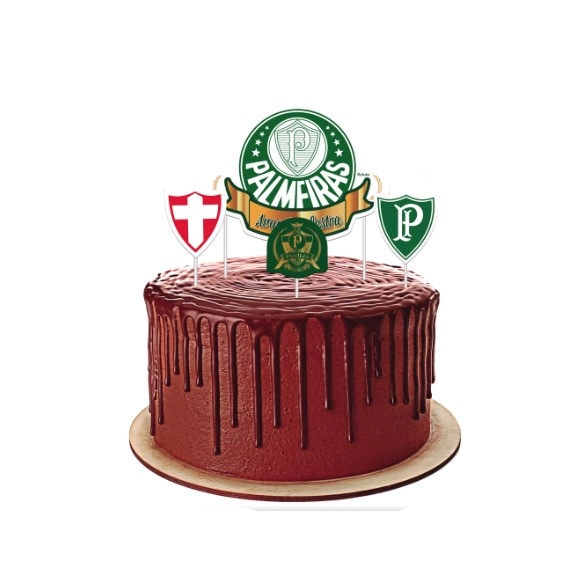 Kit Topo De Bolo Palmeiras Festcolor