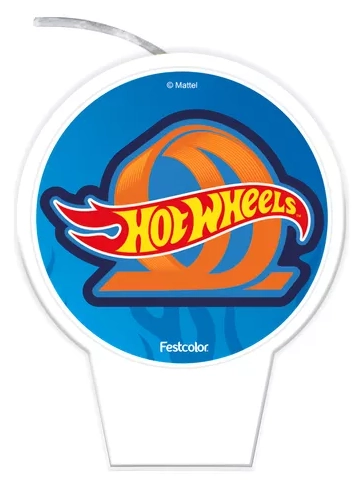 Vela Plana Redonda Hot Wheels Festcolor