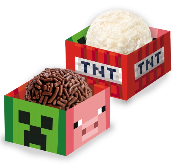 Porta Forminha Minecraftc/40un Festcolor