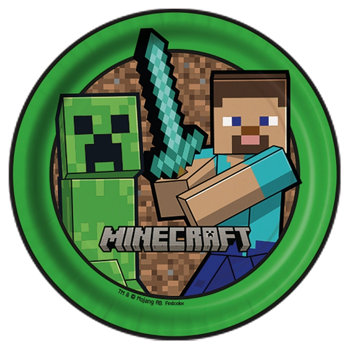Prato Red Minecraft C/8un Festcolor