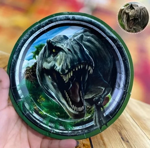 Prato Red Jurassic World Recomeco 8un 113695 Festcolor