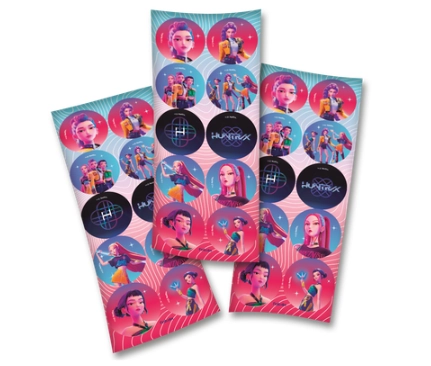 Adesivo Guerreiras Do Kpop Huntrix C/30 Festcolor