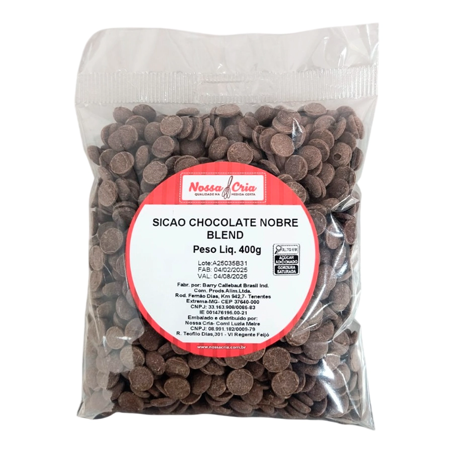 Sicao Chocolate Nobre Blend Gt 400g Nossa Cria