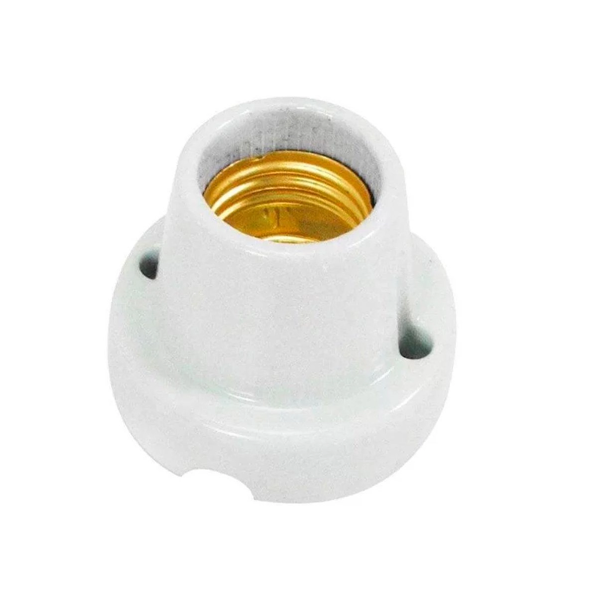 Kit 2 Soquete Lâmpada Teto Fixo De Porcelana Bocal E-27