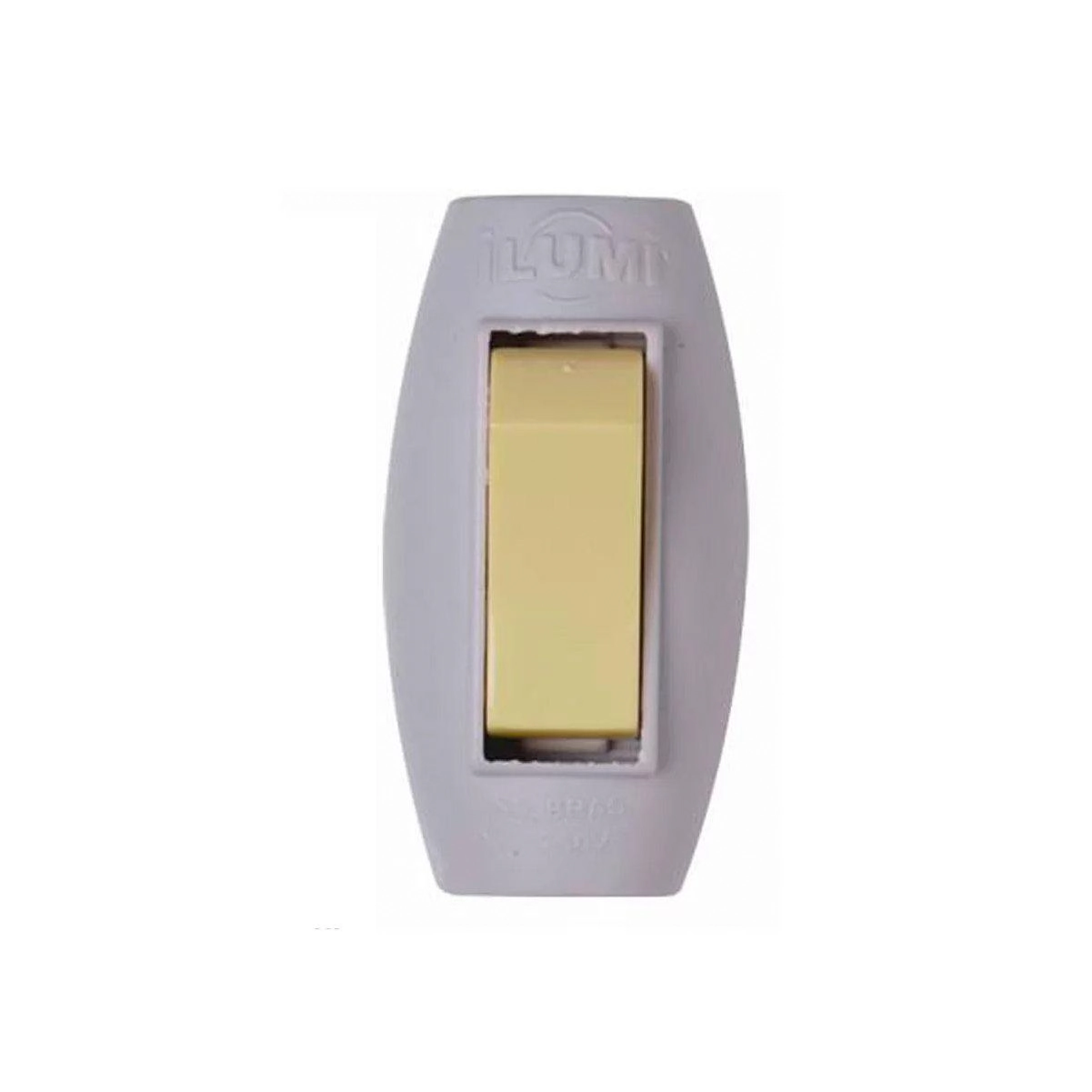 Kit 10 Interruptor Tipo Pera 1 Tecla Simples Cinza - Ilumi