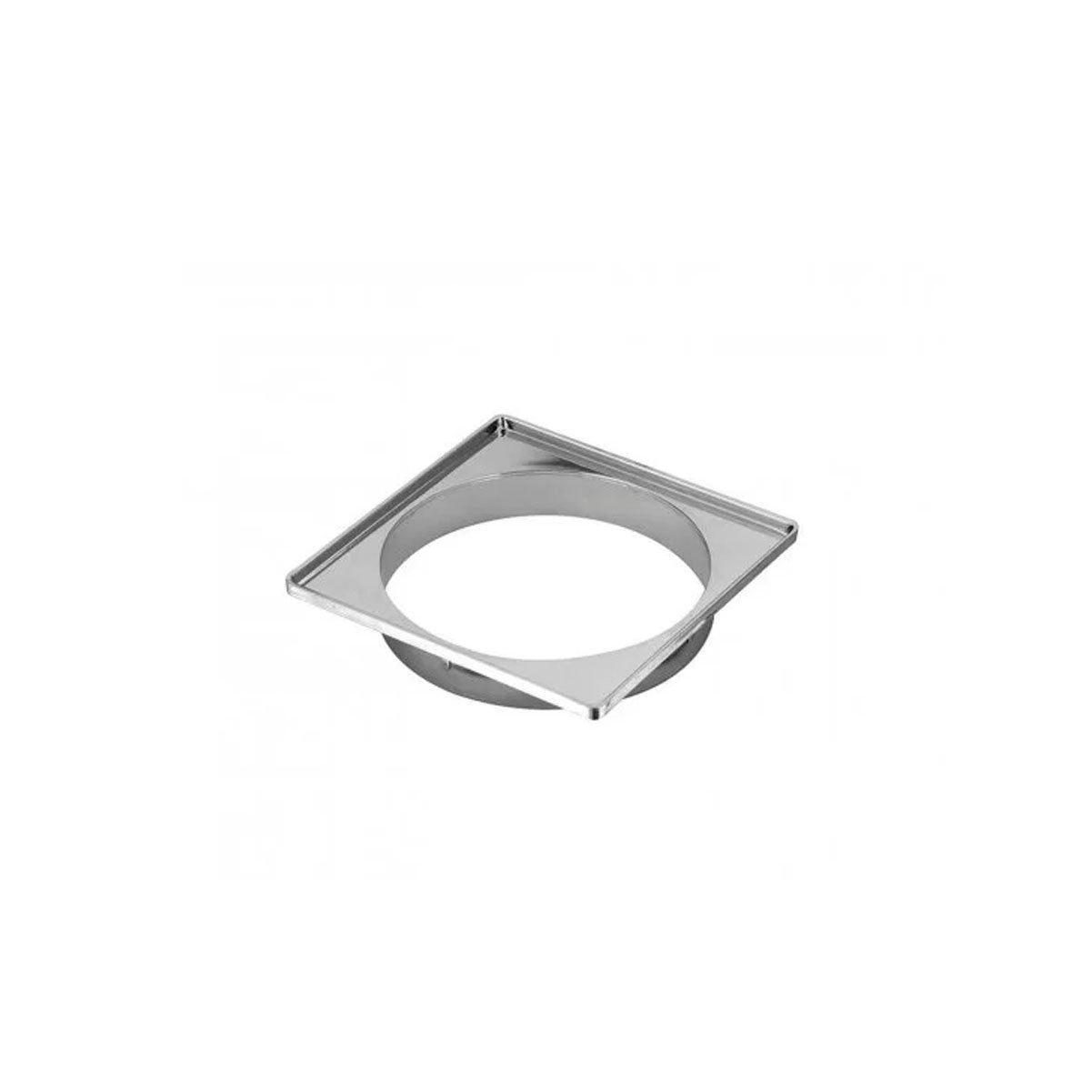 Kit 4 Porta Grelha Quadrada Cromada 100mm + 3 150mm - Krona