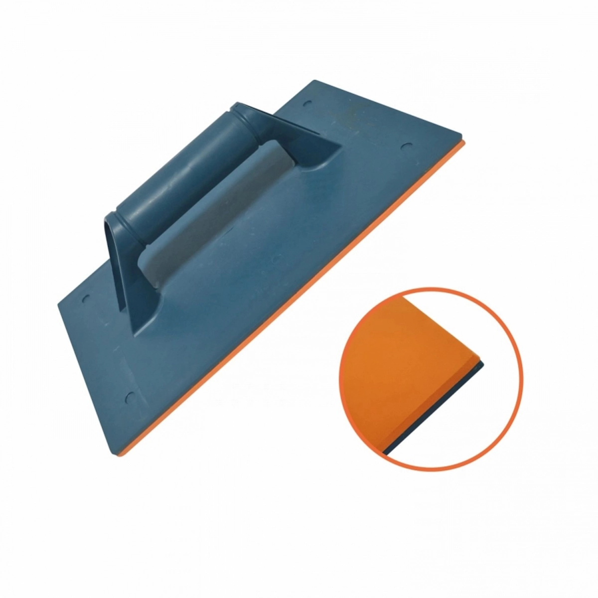 Desempenadeira Plástica Azul Borracha Master Gold 17x30cm
