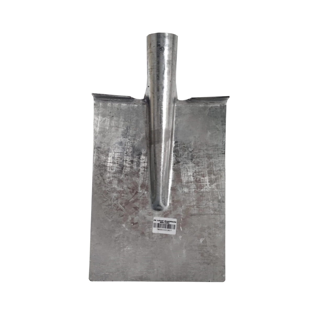 Kit 2 Pá De Cavar Quadrada Galvanizada + Cabo Madeira 1,20m