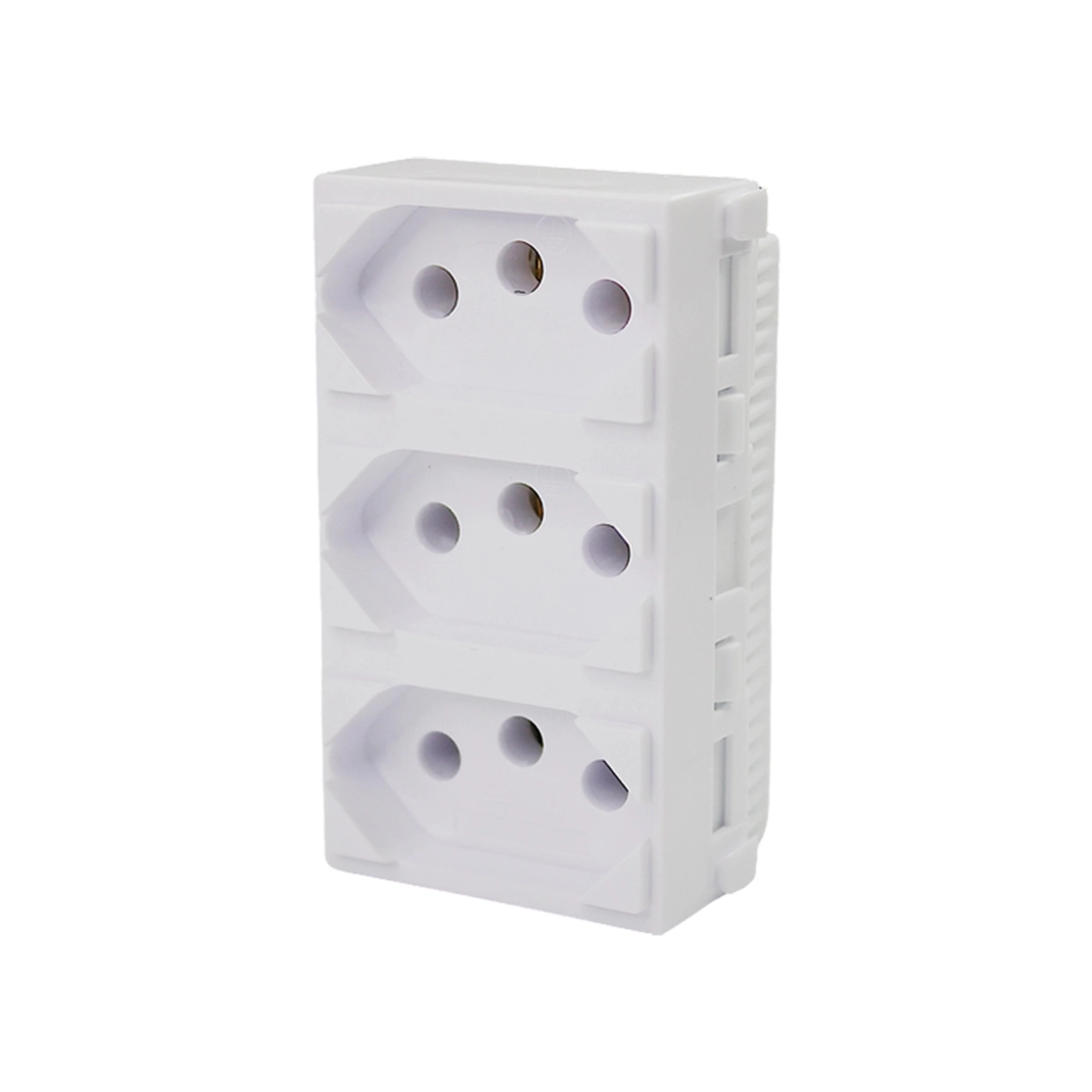 Kit 2 Tomada Tripla Monobloco Branco 10a Módulo Linha I9